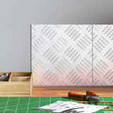 Dischi Quadrati 2 pcs Argento 20 x 20 cm Alluminio