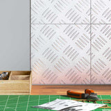 Dischi Quadrati 4 pcs Argento 20 x 20 cm Alluminio