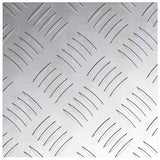 Dischi Quadrati 4 pcs Argento 20 x 20 cm Alluminio