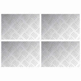 Gradini per Scale 4 pcs Argento 30 x 20 cm Alluminio