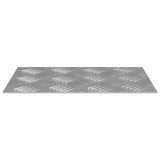 Gradini per Scale 4 pcs Argento 30 x 20 cm Alluminio
