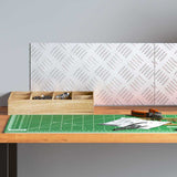 Dischi Quadrati 2 pcs Argento 40 x 20 cm Alluminio