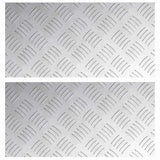 Dischi Quadrati 2 pcs Argento 40 x 20 cm Alluminio