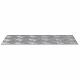 Gradini per Scale 2 pcs Argento 40 x 20 cm Alluminio