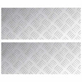 Gradini per Scale 2 pcs Argento 50 x 20 cm Alluminio