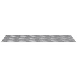 Gradini per Scale 2 pcs Argento 50 x 20 cm Alluminio