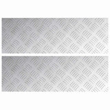 Gradini per Scale 2 pcs Argento 60 x 20 cm Alluminio