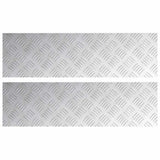 Gradini per Scale 2 pcs Argento 70 x 20 cm Alluminio