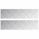 Gradini per Scale 2 pcs Argento 80 x 20 cm Alluminio
