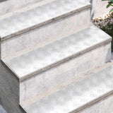 Gradini per Scale 4 pcs Argento 80 x 20 cm Alluminio