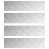 Gradini per Scale 4 pcs Argento 80 x 20 cm Alluminio