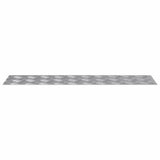 Gradini per Scale 2 pcs Argento 80 x 20 cm Alluminio