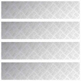 Gradini per Scale 4 pcs Argento 90 x 20 cm Alluminio