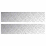 Gradini per Scale 2 pcs Argento 90 x 20 cm Alluminio