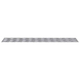 Gradini per Scale 2 pcs Argento 90 x 20 cm Alluminio