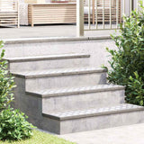 Gradini per Scale 2 pcs Argento 100 x 20 cm Alluminio