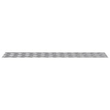 Gradini per Scale 2 pcs Argento 100 x 20 cm Alluminio
