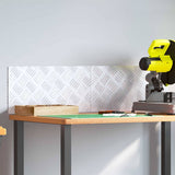 Dischi Quadrati 2 pcs Argento 50 x 25 cm Alluminio