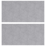Gradini per Scale 2 pcs Argento 50 x 25 cm Alluminio