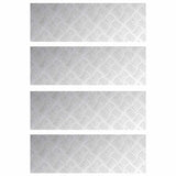 Gradini per Scale 4 pcs Argento 75 x 25 cm Alluminio