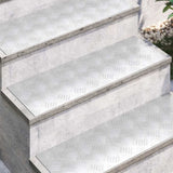 Gradini per Scale 2 pcs Argento 75 x 25 cm Alluminio