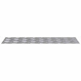 Gradini per Scale 2 pcs Argento 75 x 25 cm Alluminio