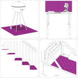 Gradini per Scale 2 pcs Argento 75 x 25 cm Alluminio