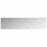 Gradini per Scale 4 pcs Argento 100 x 25 cm Alluminio