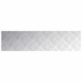 Dischi Quadrati 2 pcs Argento 100 x 25 cm Alluminio