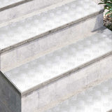 Gradini per Scale 4 pcs Argento 100 x 25 cm Alluminio