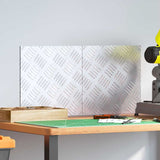 Dischi Quadrati 2 pcs Argento 30 x 30 cm Alluminio