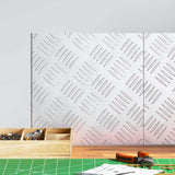 Gradini per Scale Quadrato 2 pcs Argento 30 x 30 cm Alluminio