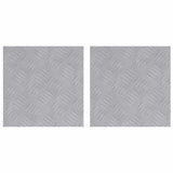 Gradini per Scale Quadrato 2 pcs Argento 30 x 30 cm Alluminio