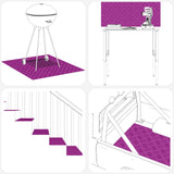 Gradini per Scale 2 pcs Argento 40 x 30 cm Alluminio