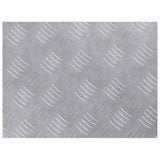 Dischi Quadrati 2 pcs Argento 40 x 30 cm Alluminio