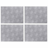 Gradini per Scale 4 pcs Argento 40 x 30 cm Alluminio