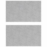Gradini per Scale 2 pcs Argento 50 x 30 cm Alluminio
