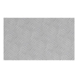 Dischi Quadrati 2 pcs Argento 50 x 30 cm Alluminio