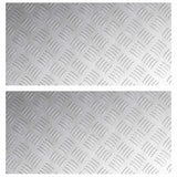 Gradini per Scale 2 pcs Argento 60 x 30 cm Alluminio