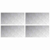 Gradini per Scale 4 pcs Argento 60 x 30 cm Alluminio