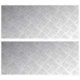 Gradini per Scale 2 pcs Argento 70 x 30 cm Alluminio