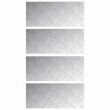 Gradini per Scale 4 pcs Argento 70 x 30 cm Alluminio