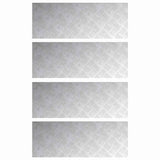 Gradini per Scale 4 pcs Argento 80 x 30 cm Alluminio