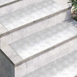 Gradini per Scale 2 pcs Argento 80 x 30 cm Alluminio