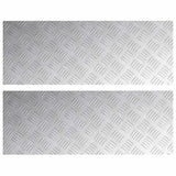 Gradini per Scale 2 pcs Argento 80 x 30 cm Alluminio