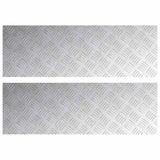 Gradini per Scale 2 pcs Argento 90 x 30 cm Alluminio