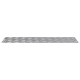 Gradini per Scale 4 pcs Argento 100 x 30 cm Alluminio