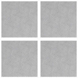 Gradini per Scale Quadrato 4 pcs Argento 40 x 40 cm Alluminio