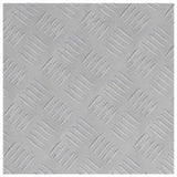 Gradini per Scale Quadrato 4 pcs Argento 40 x 40 cm Alluminio