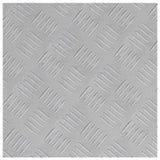 Dischi Quadrati 4 pcs Argento 40 x 40 cm Alluminio